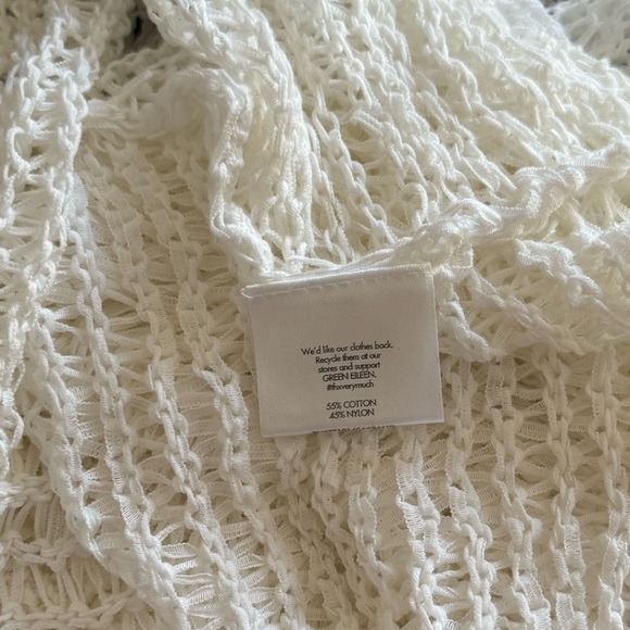 EILEEN FISHER Bateau-neck Top Cap-sleeve Sweater In White Size S Classic Casual - Picture 14 of 16